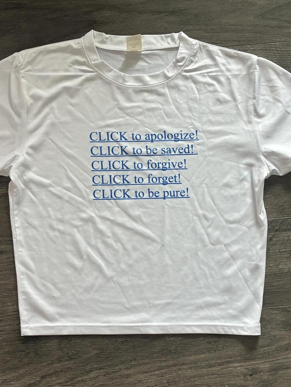 Weirdcore cropped shirt